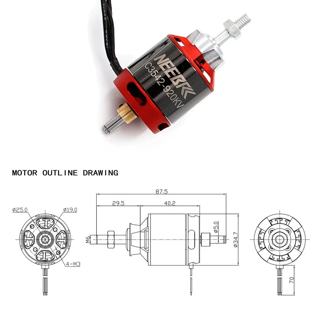 1/2/4PCS 3542 920KV 1400KV Out - Drone Battery 4S のレビューと価格