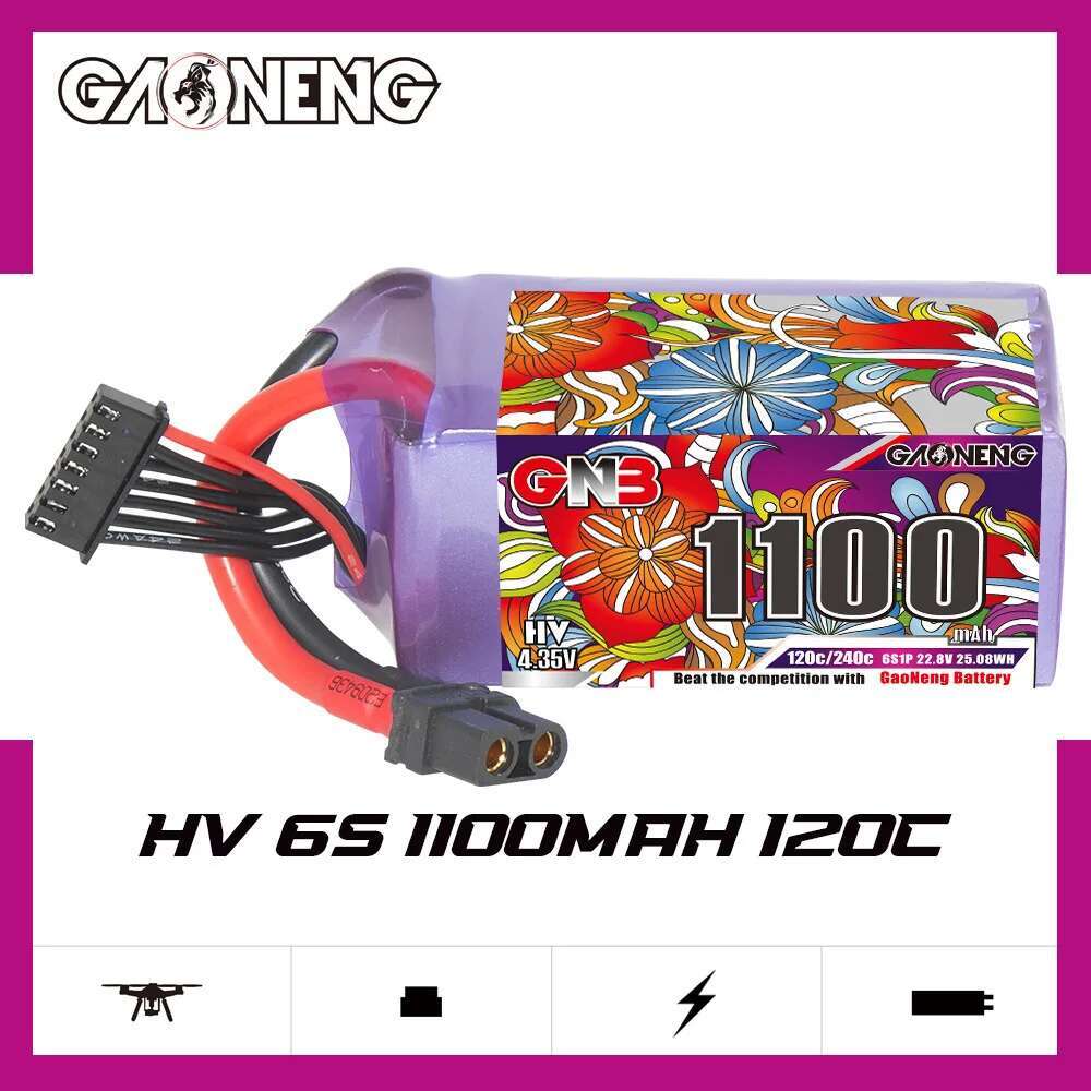 2Pcs GNB 6S Lipo Battery 22.8V - Drone Battery Lipo のレビューと価格
