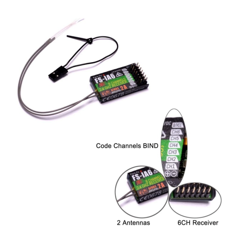 Flysky FS-IA6 Receiver 6CH Dua - Drone Battery Plate のレビューと価格