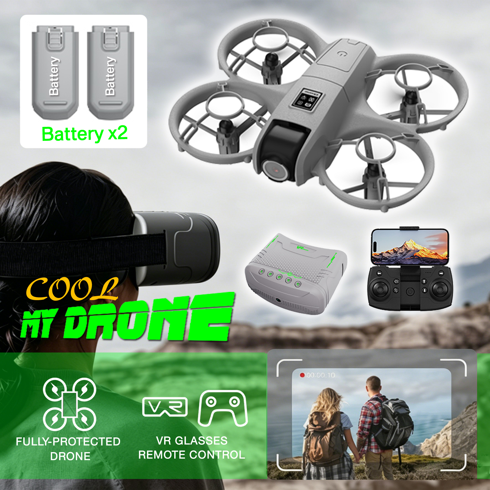 Mini Drone That Is Easy For Be - Drone Battery Case のレビューと価格