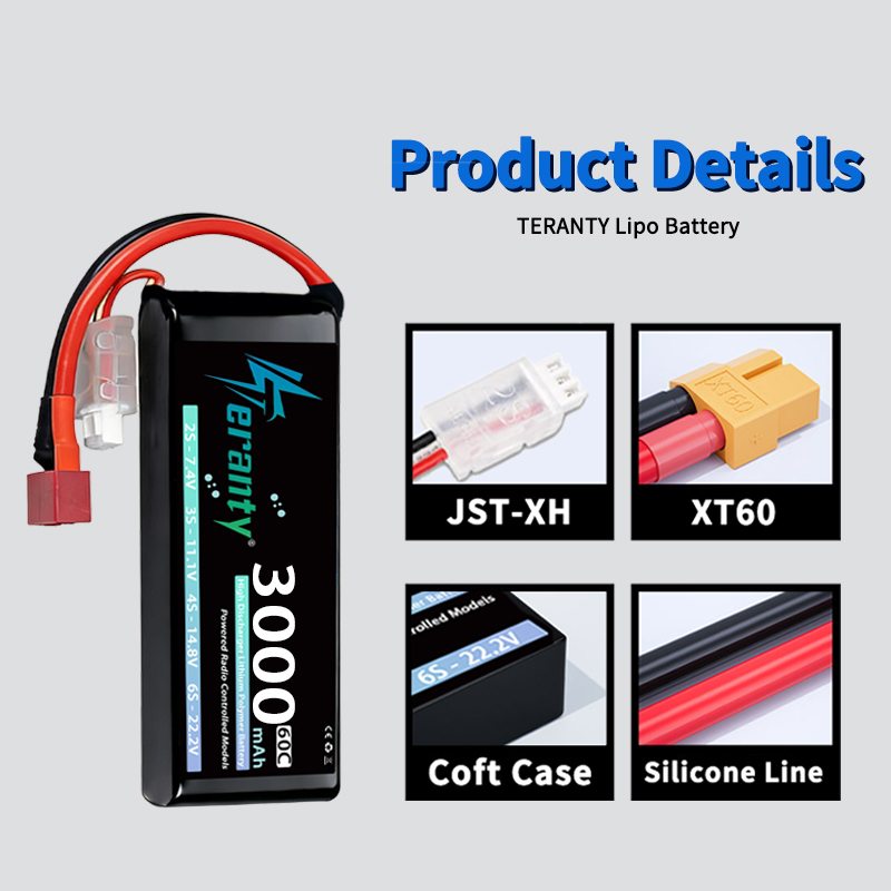 TERANTY 2S 3000mAh Lipo Batter - Drone Battery Lipo のレビューと価格