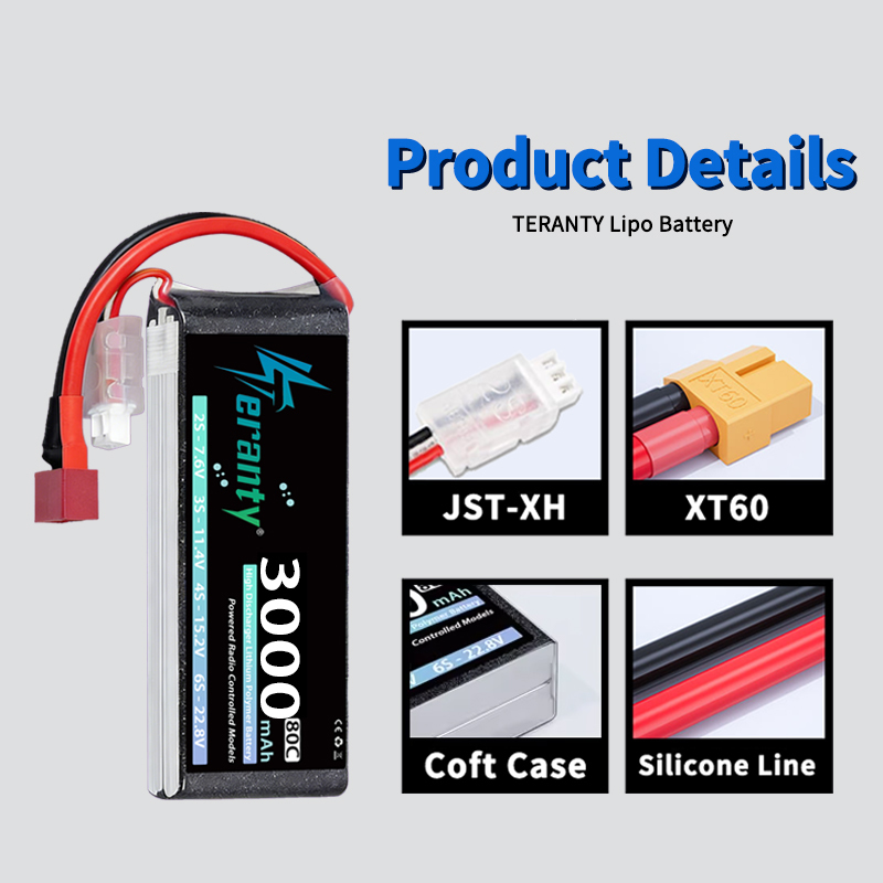 TERANTY 2S 3000mAh Lipo Batter - Drone Battery Lipo のレビューと価格