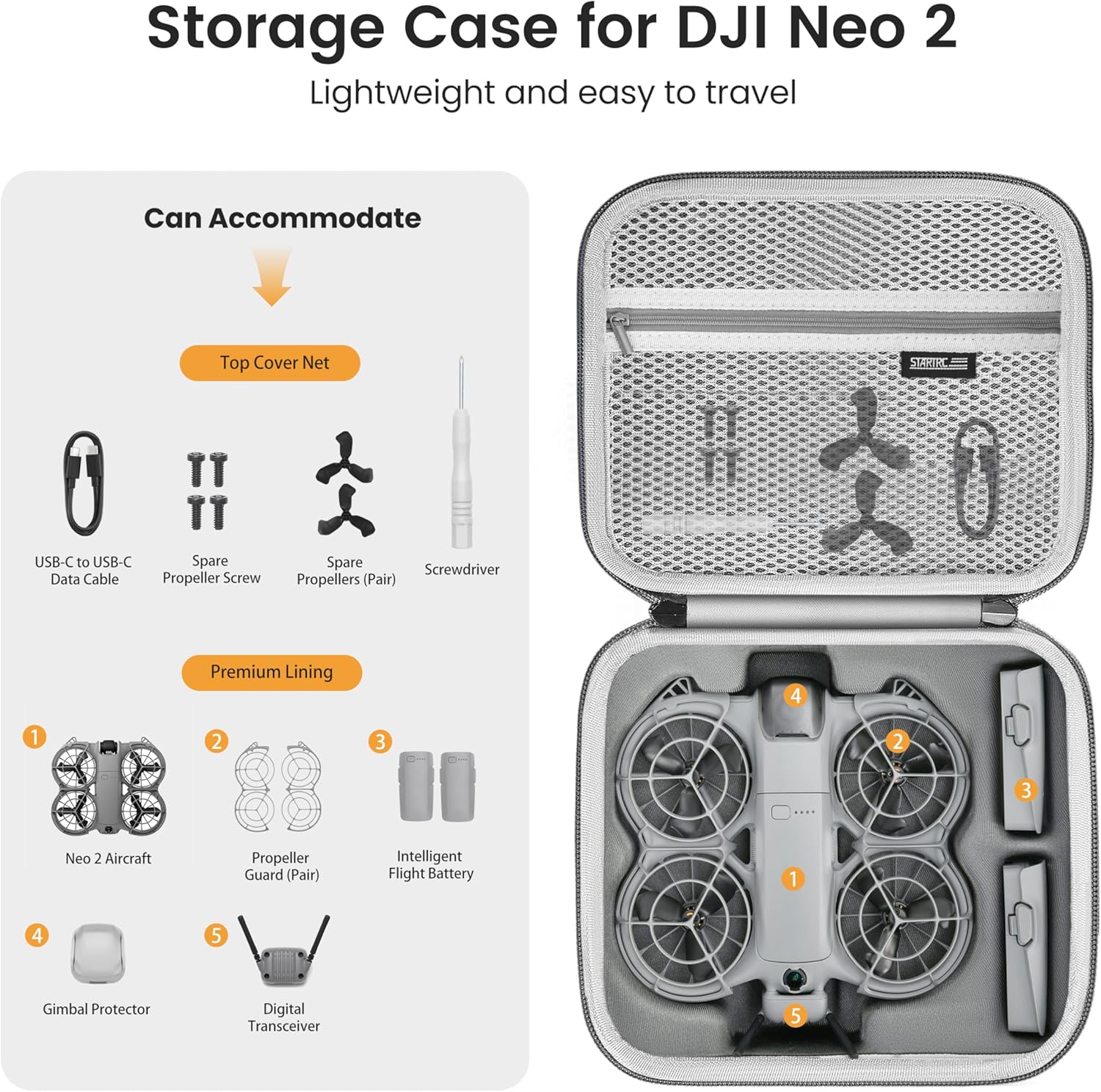 STARTRC Neo 2 Portable PU Shou - Drone Battery Case のレビューと価格