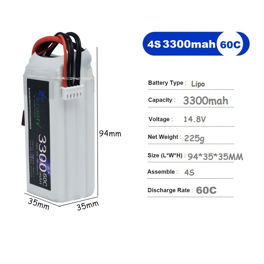 LiPo Rechargeable Battery 4S 3 - Drone Battery 4S のレビューと価格