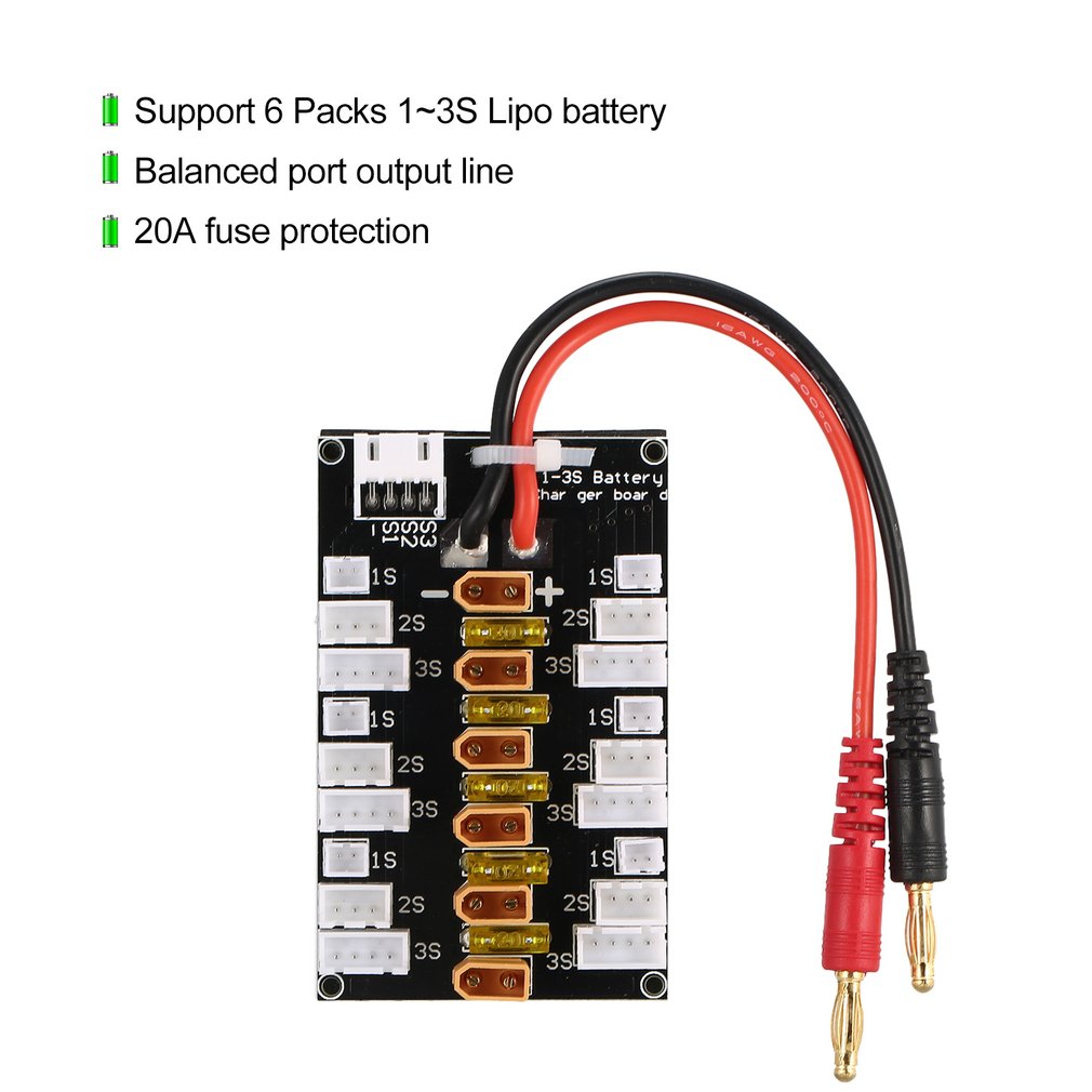RC Lipo Battery Parallel Charg - Drone Battery Parallel Board のレビューと価格