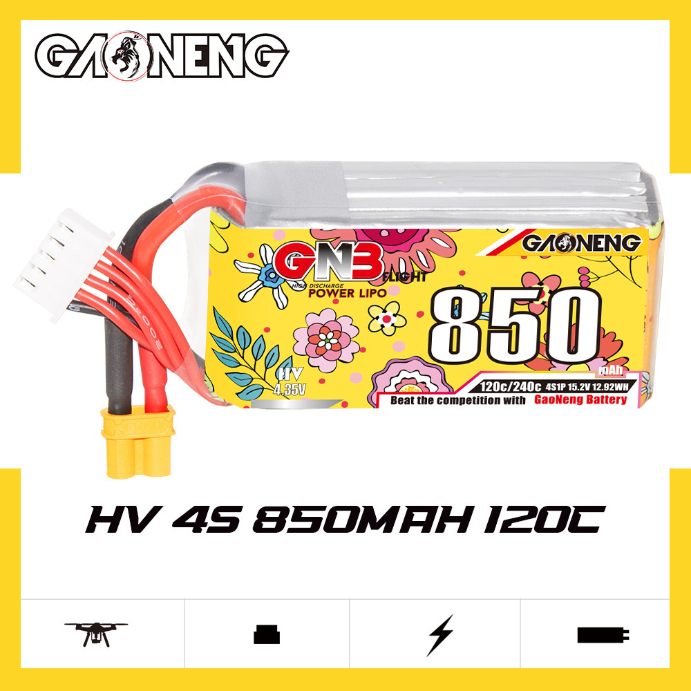 Upgraded GNB 4S 15.2V 850mAh L - Drone Battery 4S のレビューと価格
