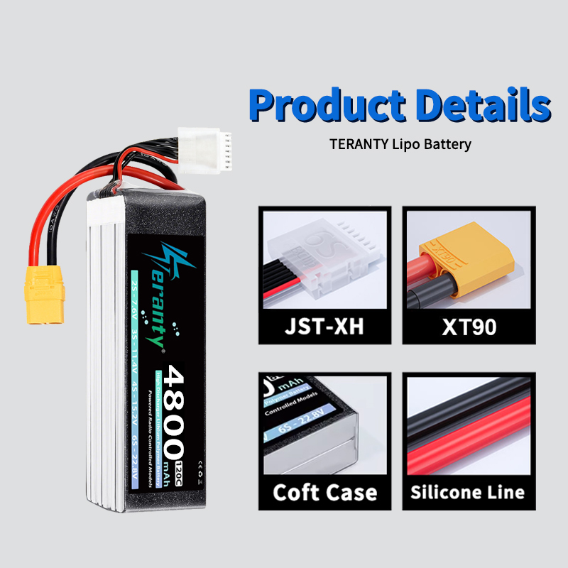 TERANTY 6S 4800mAh Lipo Batter - Drone Battery 6S のレビューと価格