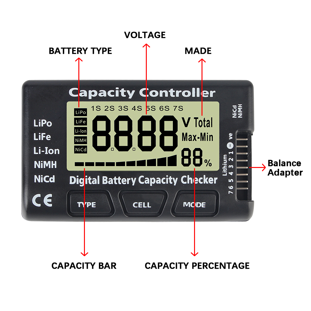 CellMeter 7 Battery Voltage Ca - Drone Battery Voltage Checker のレビューと価格