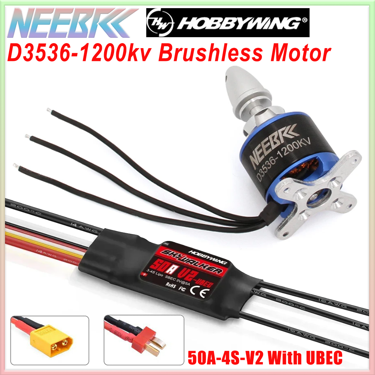 3536 1200KV Brushless Motor 2- - Drone Battery 4S のレビューと価格