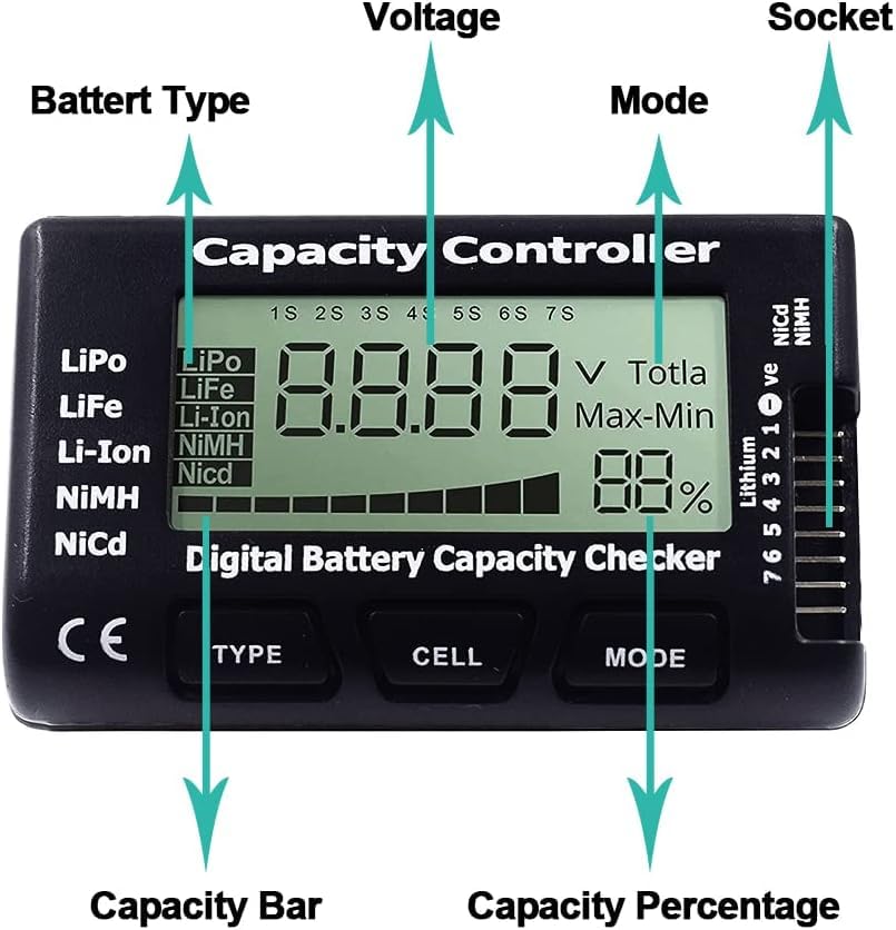 RC Cellmeter 7 Digital Battery - Drone Battery Voltage Checker のレビューと価格