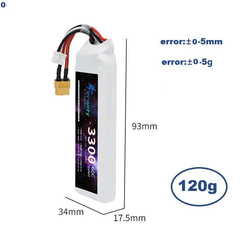 2S 7.4V LiPo Battery 3300mAh 6 - Drone Battery Connector のレビューと価格