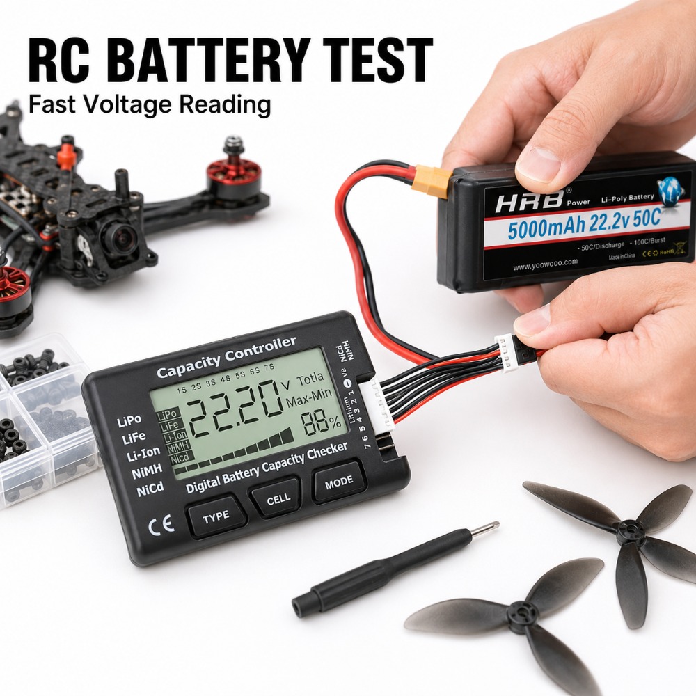 Battery Capacity Checker Digit - Drone Battery Voltage Checker のレビューと価格