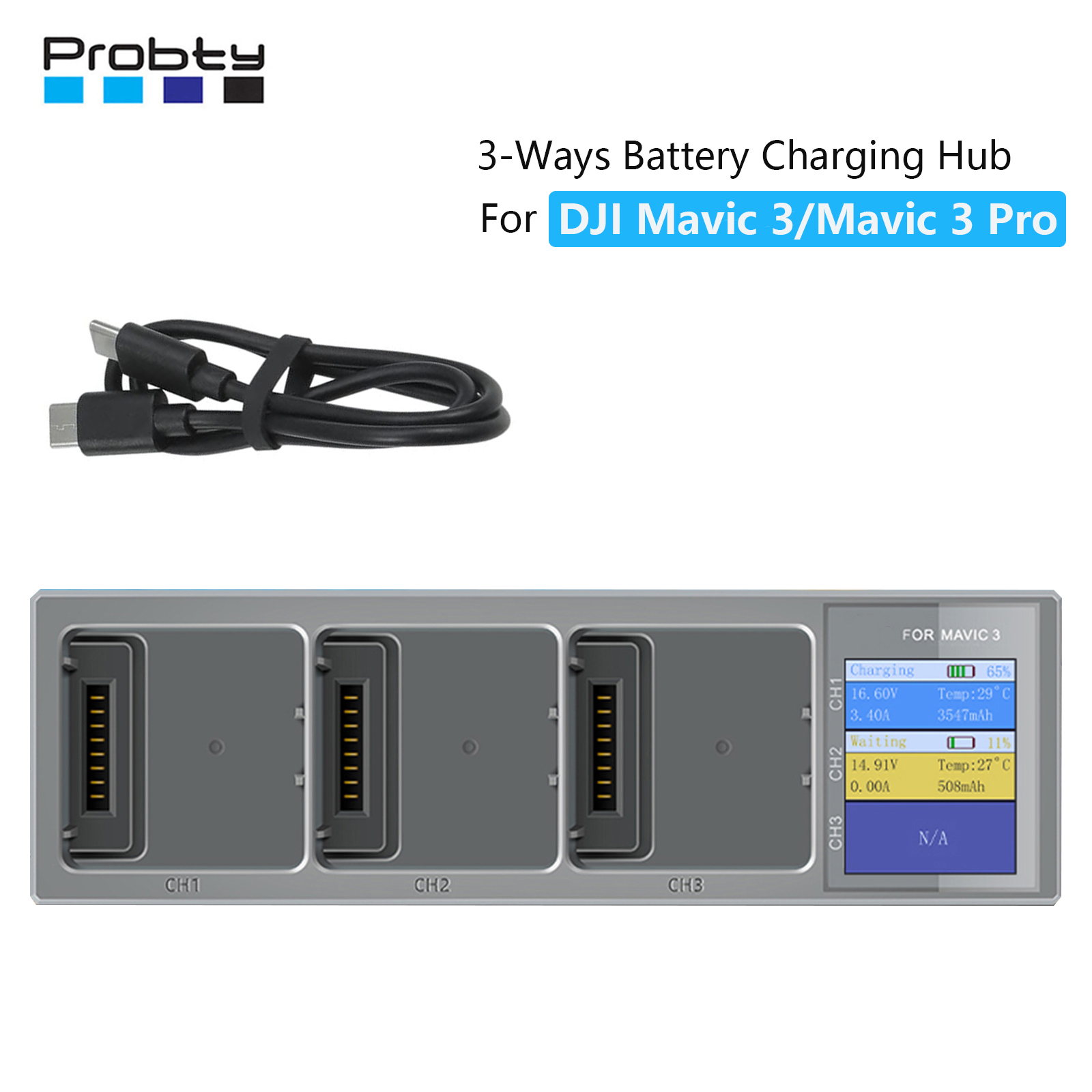 New 3 In 1 Charging Hub for DJ - Drone Battery Balance Charger のレビューと価格