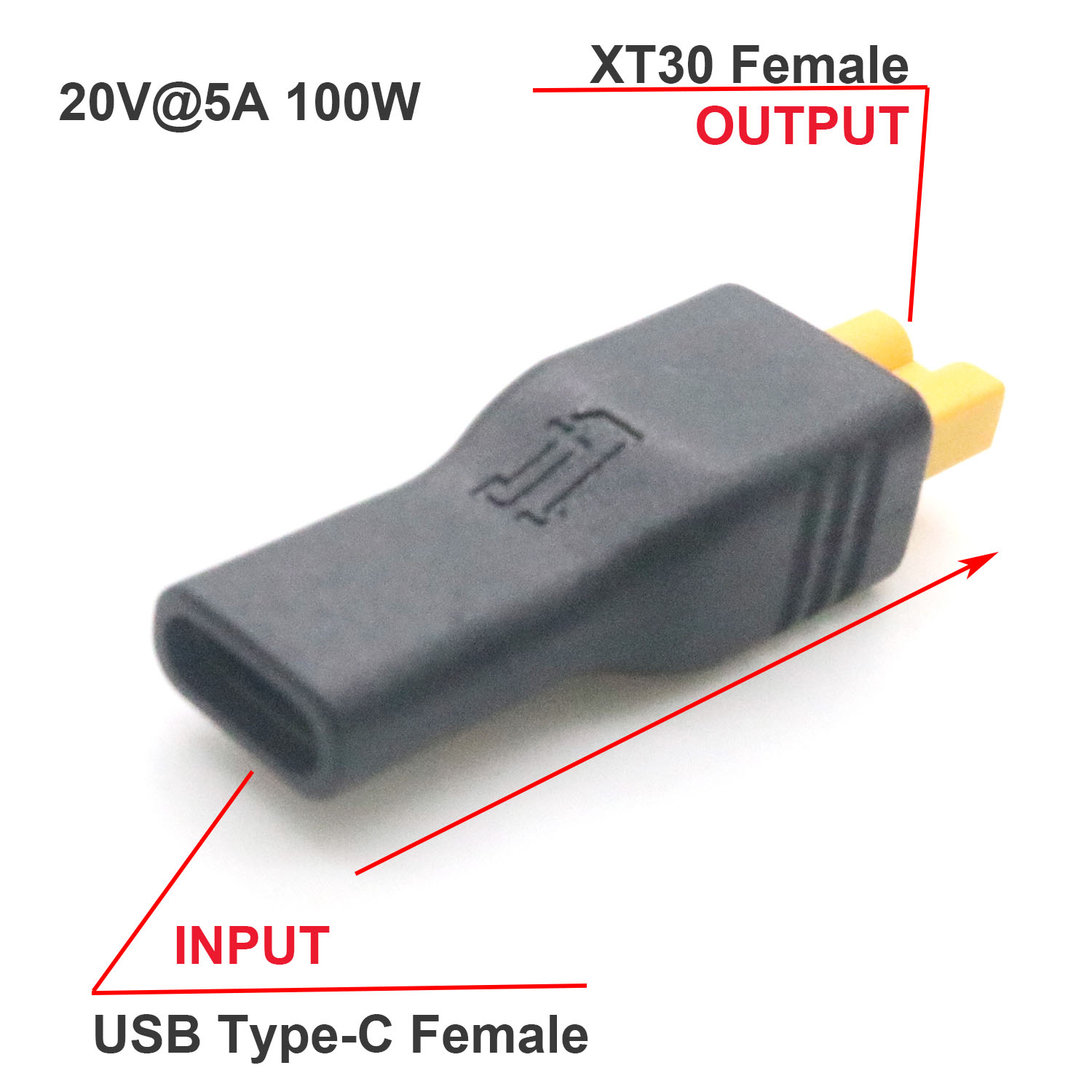 1pc USB Type C Female Input to - Drone Battery Connector のレビューと価格