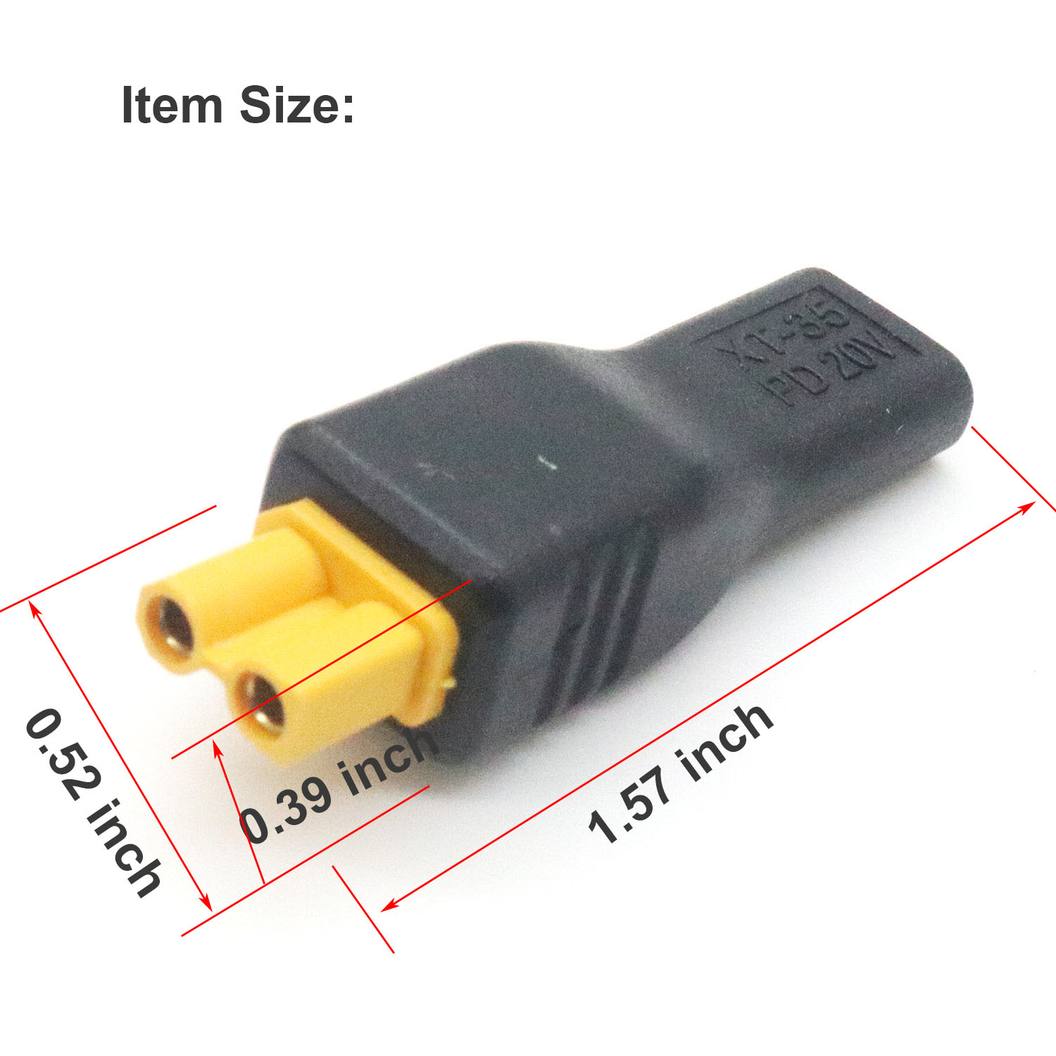 1pc USB Type C Female Input to - Drone Battery Connector のレビューと価格