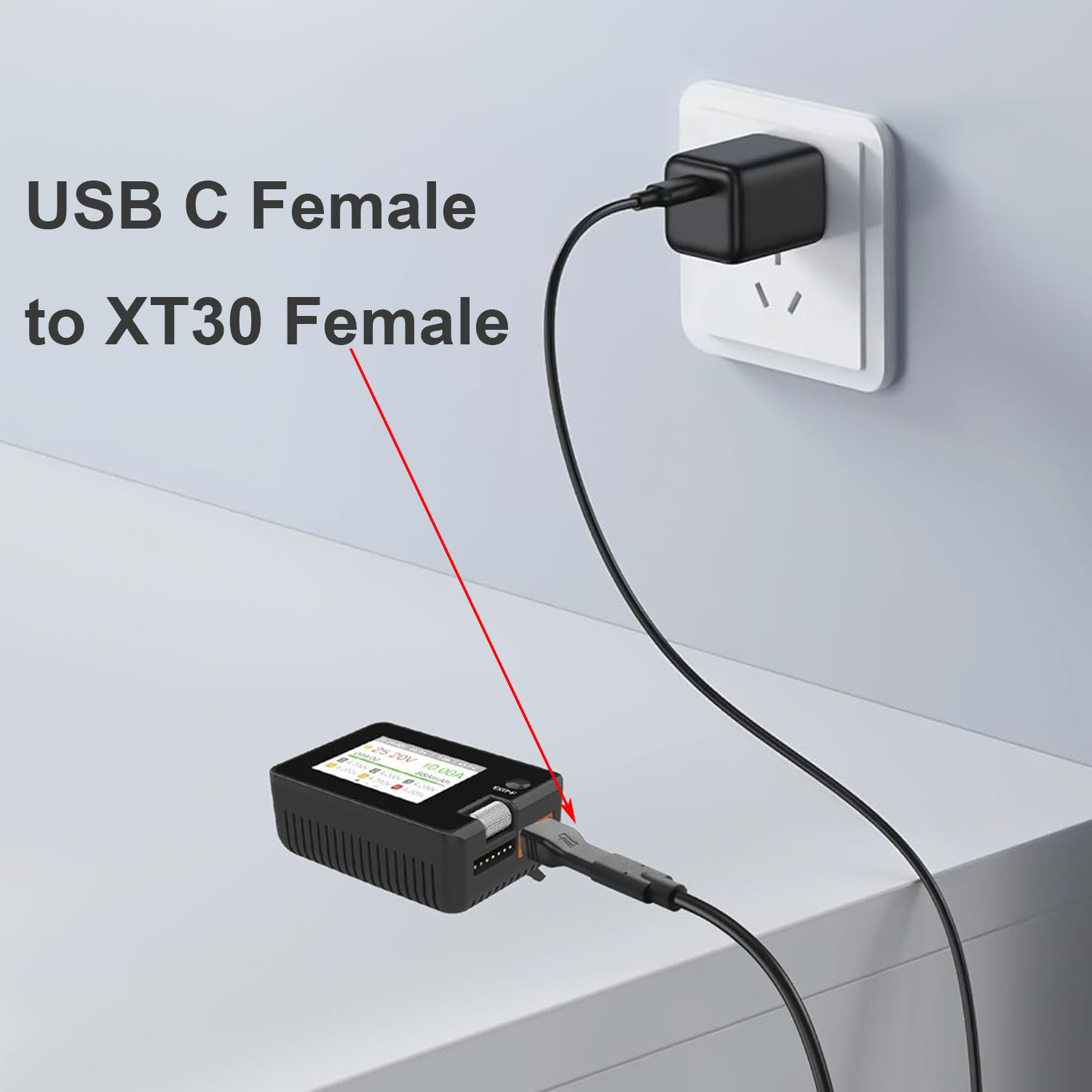 1pc USB Type C Female Input to - Drone Battery Connector のレビューと価格