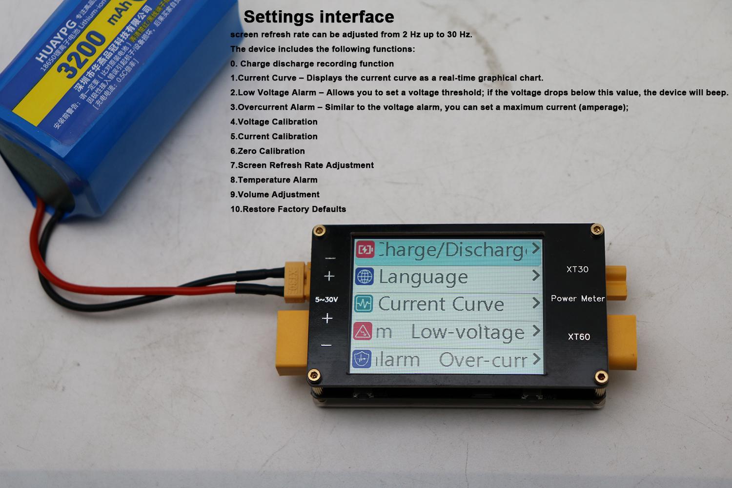 2.4Inch Display Power Meter XT - Drone Battery Voltage Checker のレビューと価格