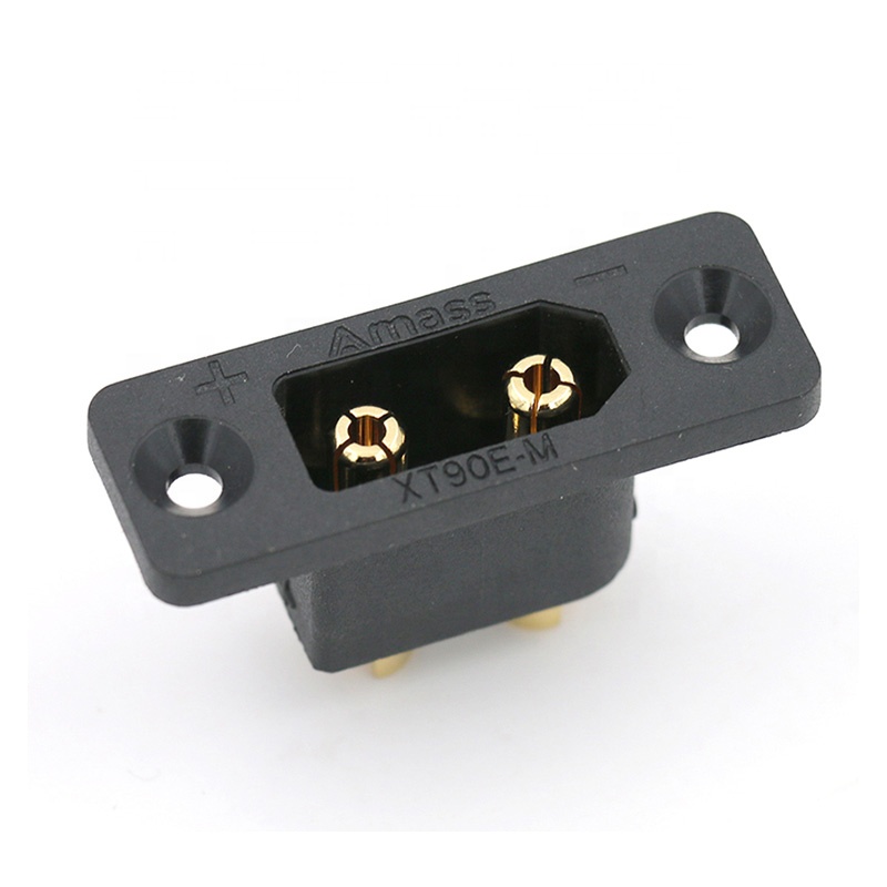 30PCSAmass Black XT90E-M Panel - Drone Battery Connector のレビューと価格