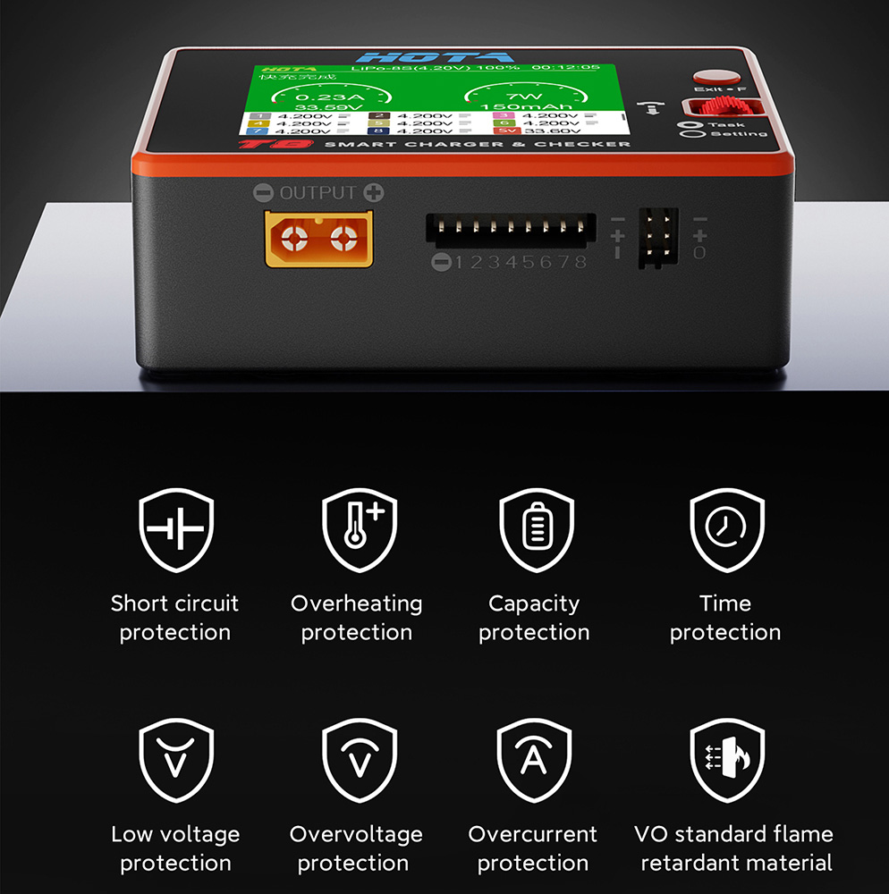 HOTA T8 Smart Balance Charger  - Drone Battery Smart のレビューと価格