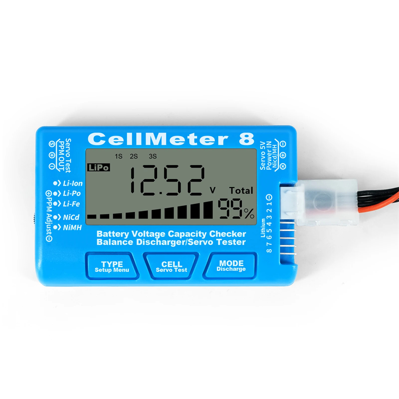 CellMeter 8 Digital Battery Ca - Drone Battery Voltage Checker のレビューと価格