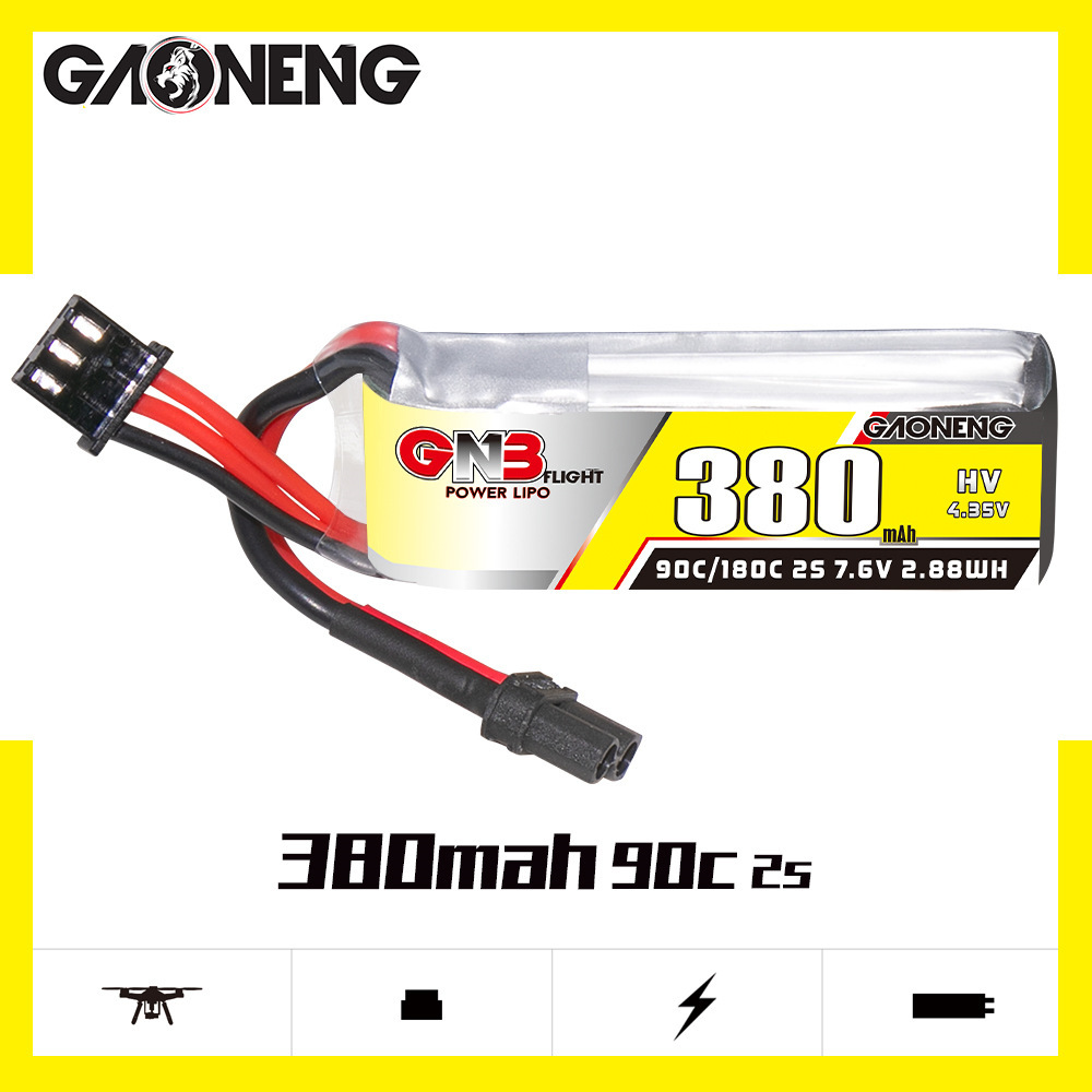 GNB 2S 7.6V 380mAh 90C/180C Li - Drone Battery Lipo のレビューと価格