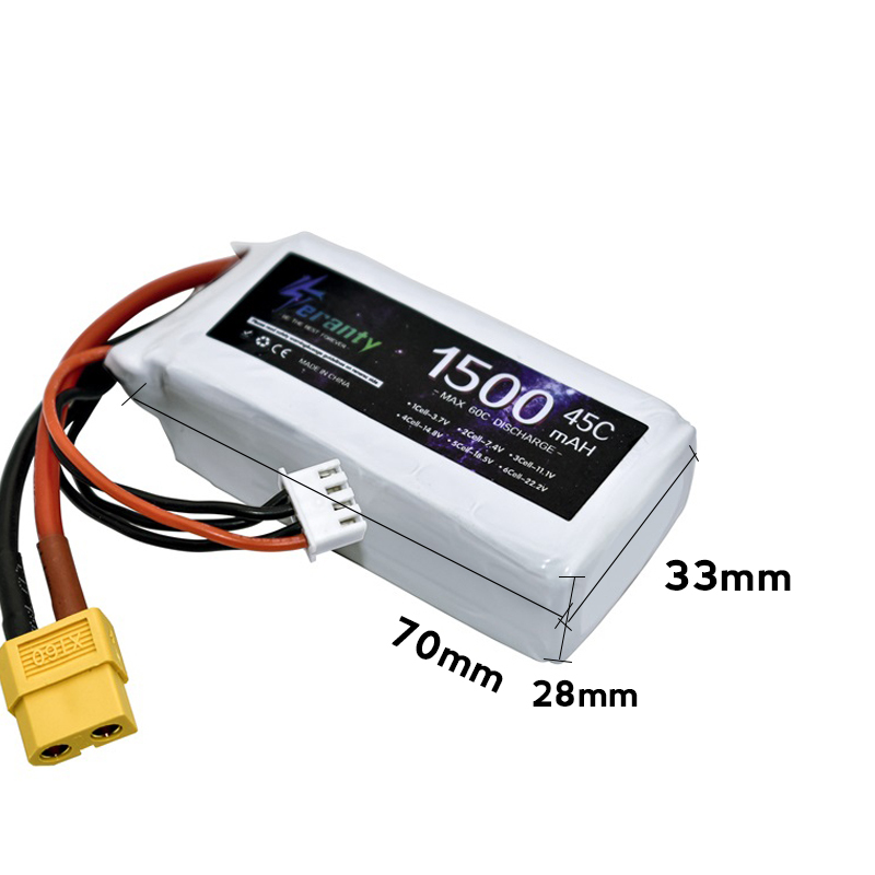 TERANTY 3s 45C 11.1V 1500mah L - Drone Battery 3S のレビューと価格