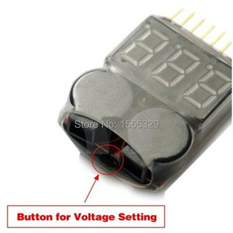 2Pcs 1S-8S LiPo Battery Voltag - Drone Battery Voltage Checker のレビューと価格