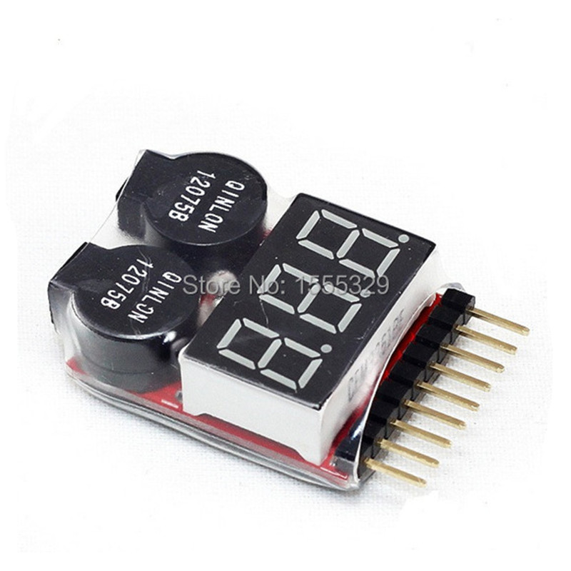 2Pcs 1S-8S LiPo Battery Voltag - Drone Battery Voltage Checker のレビューと価格