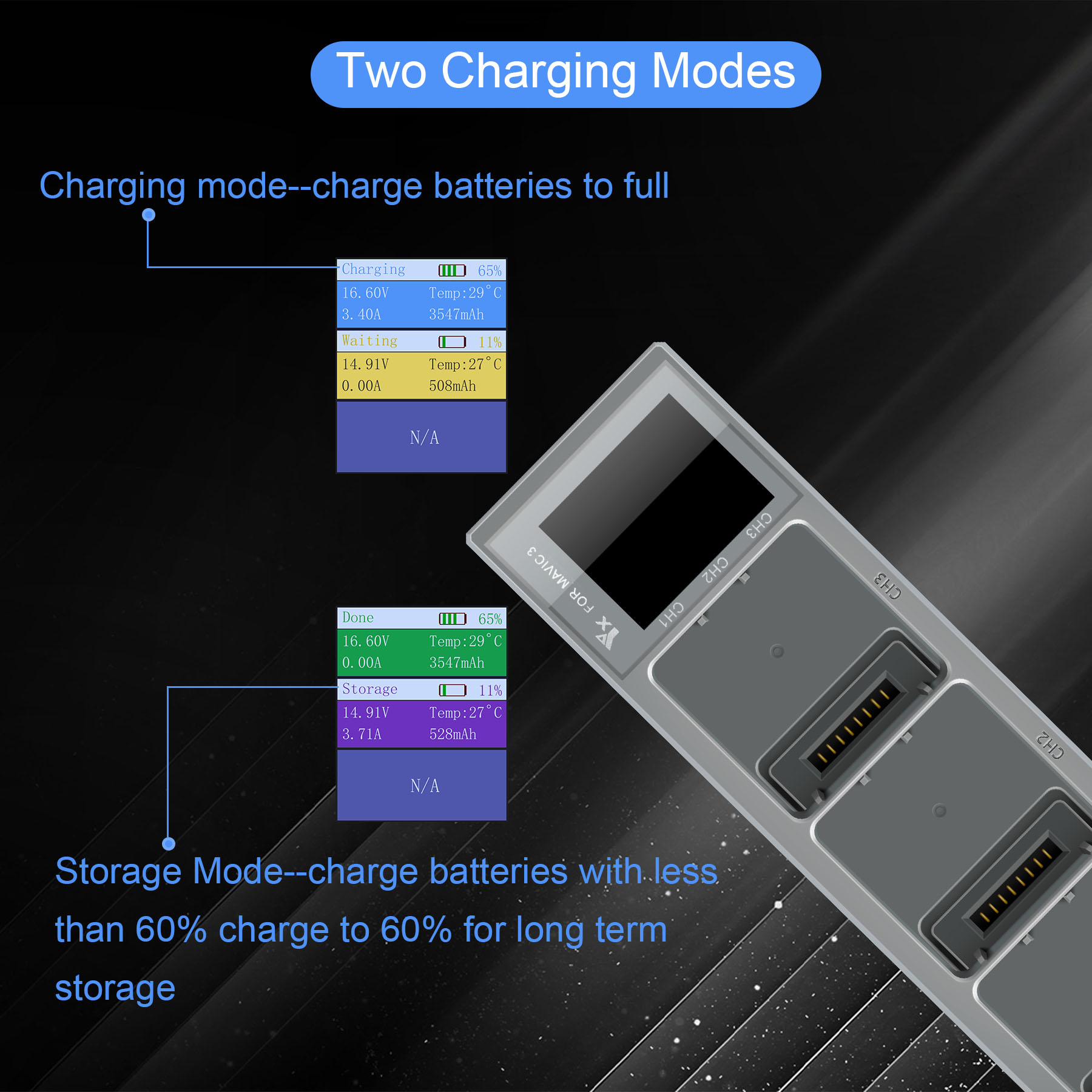 3 IN 1 Battery Charger for DJI - Drone Battery Parallel Board のレビューと価格