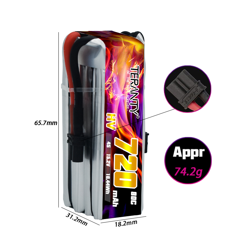 TERANTY 720mAh 4S 15.2V HV Lip - Drone Battery Plate のレビューと価格