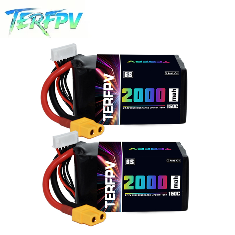 TERFPV 6S 22.2V 2000mAh 150C/3 - Drone Battery 6S のレビューと価格