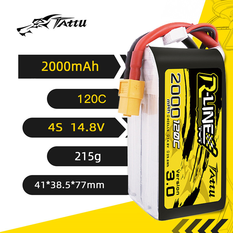 HOT TATTU R-LINE 3.0 120C 2000 - Drone Battery 4S のレビューと価格
