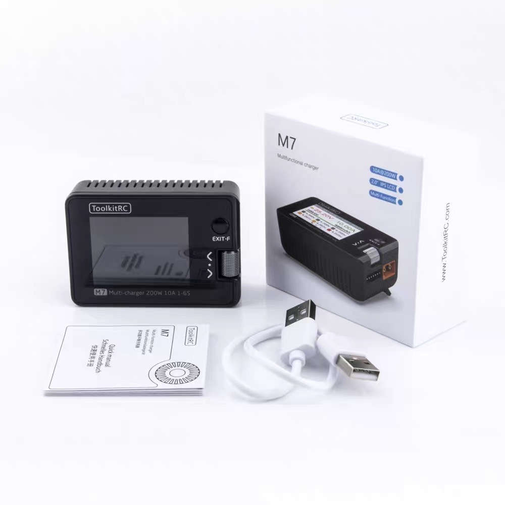 For ToolkitRC M7 200W 10A DC C - Drone Battery Voltage Checker のレビューと価格