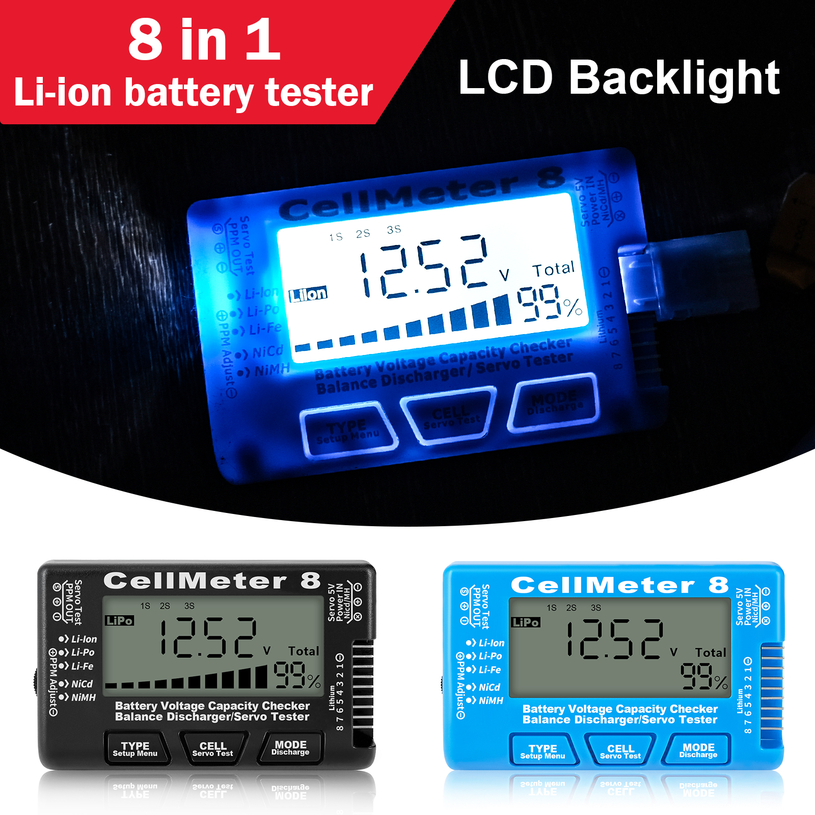 Rc Cellmeter-8 Digital Battery - Drone Battery Voltage Checker のレビューと価格