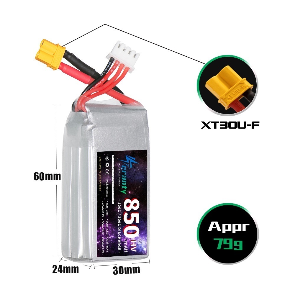 1/2/3PCS TERANTY 3S 11.4V Lipo - Drone Battery Lipo のレビューと価格