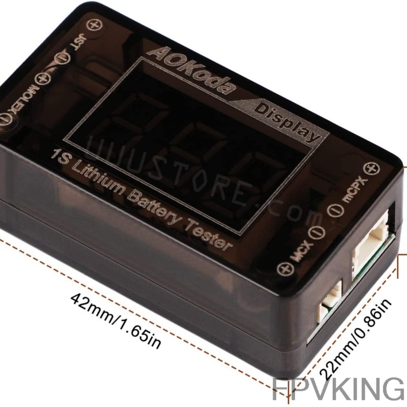AOKoda AOK-041 1S LiPo Battery - Drone Battery Voltage Checker のレビューと価格