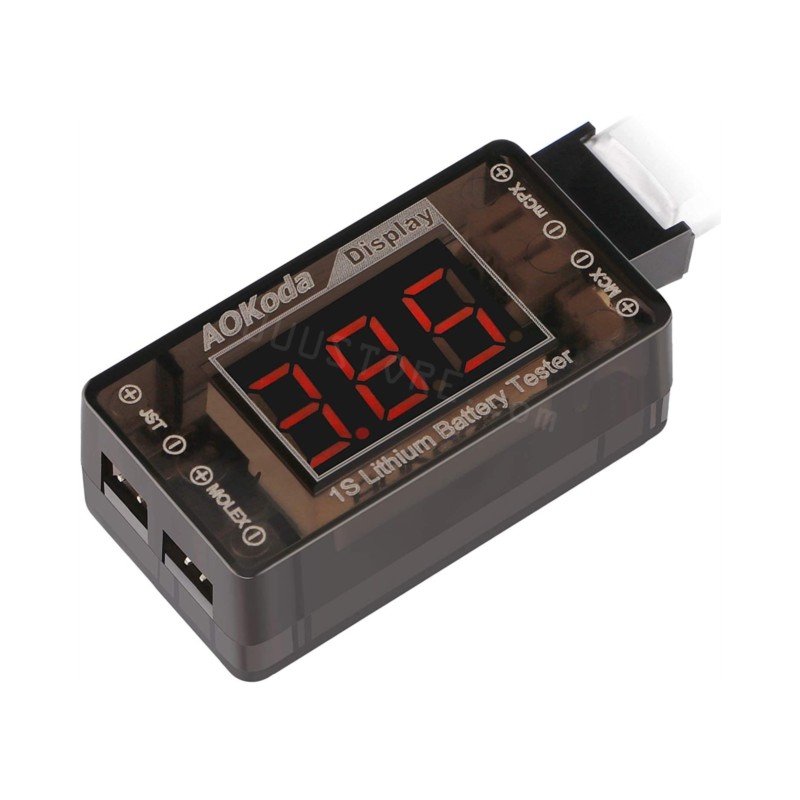 AOKoda AOK-041 1S LiPo Battery - Drone Battery Voltage Checker のレビューと価格